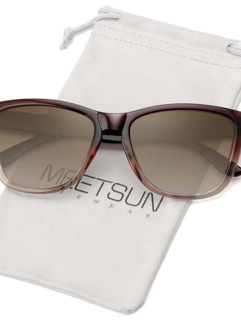 Brown Gradient Polarized Sunglasses - Trendy Unisex Outdoor Protection Eyewear